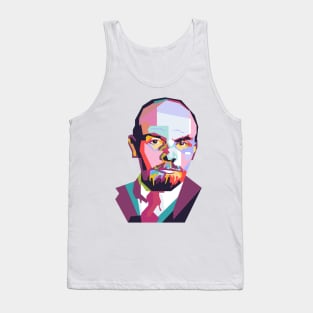 Vladimir Lenin In WPAP Illustration Tank Top